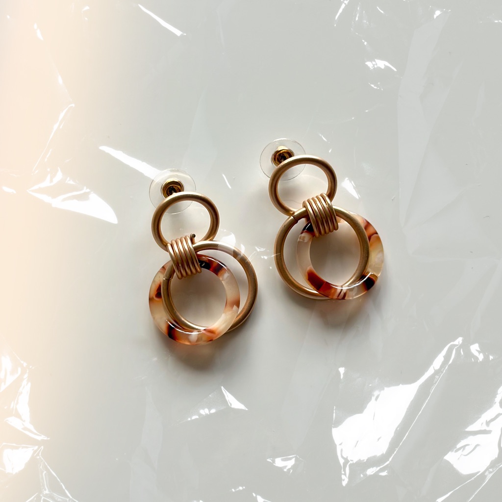 Romolo - Pepper Resin Drop Earrings
